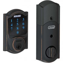 Discount 💯 Schlage Connect Touchscreen Aged Bronze Electronic Deadbolt 🔔