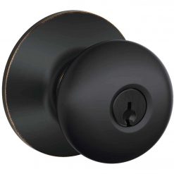 Discount 🧨 Schlage Plymouth Aged Bronze Entry Door Knob 🥰