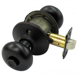 Hot Sale ⭐ Schlage Plymouth Aged Bronze Bed & Bath Door Knob 😀