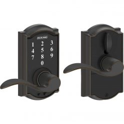 Top 10 🛒 Schlage Camelot Aged Bronze Lever Touch Electronic Entry Lock 😉
