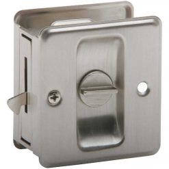 Best Pirce 🥰 Schlage Privacy Satin Nickel Pocket Door Lock Pull 🥰