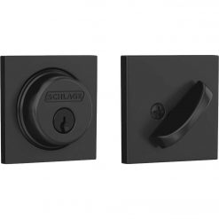 Brand new 👍 Schlage Matt Black Single Cylinder Deadbolt With Collins Trim ✨