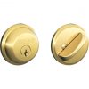 Cheap 👍 Schlage Bright Brass Single Cylinder Deadbolt 🤩