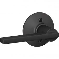 Budget 😍 Schlage Latitude Lever Matte Black Non-Turning Lock ⌛