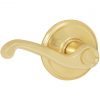 Flash Sale 🎁 Schlage Bright Brass Flair Passage Door Lever ✔️