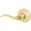 New ✔️ Schlage Ultima Bright Brass Accent Entry Door Lever ✔️