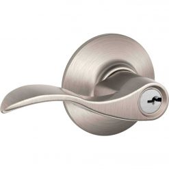 Coupon 🧨 Schlage Satin Nickel Accent Entry Door Lever 👍