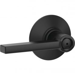 Discount 😉 Schlage Latitude Matte Black Privacy Door Lever 😍