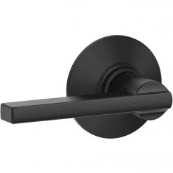 Buy ⌛ Schlage Latitude Matte Black Passage Door Lever 🎉
