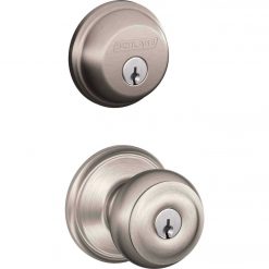 Flash Sale ⌛ Schlage Satin Nickel Deadbolt And Door Knob Combo ⌛