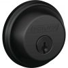 Discount 👍 Schlage Matte Black Single Cylinder Deadbolt 🎉