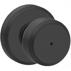 Budget ⭐ Schlage Bowery Knob Matte Black Bed And Bath Lock 🎉