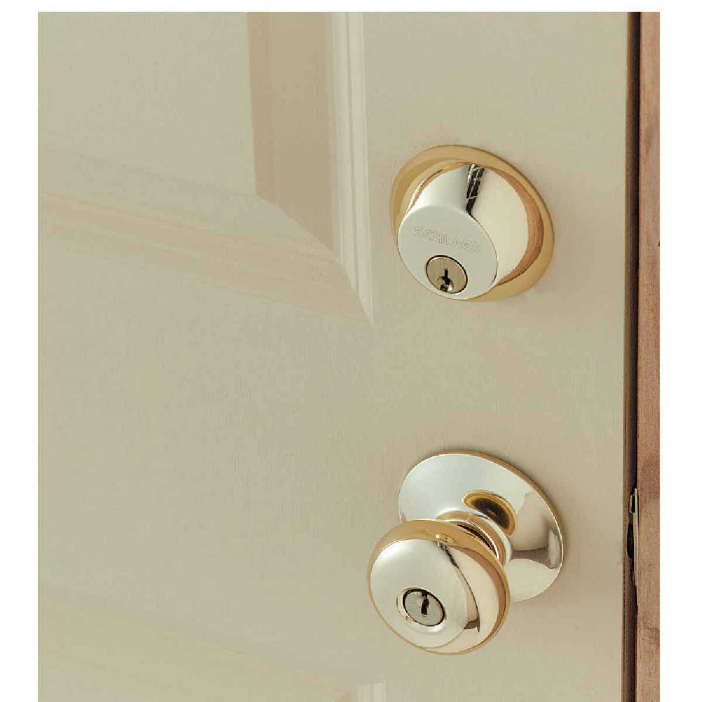 Hot Sale 😍 Schlage Bright Brass Deadbolt And Door Knob Combo 🎉 - Image 2