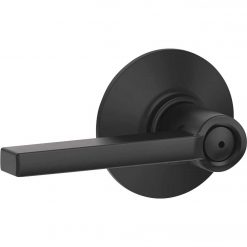 Wholesale 👏 Schlage Latitude Lever Matte Black Bed And Bath Lock ✔️