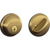 Best Pirce 🧨 Schlage Antique Brass Maximum Security Single Cylinder Deadbolt ❤️