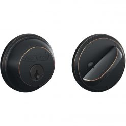 New 👍 Schlage Aged Bronze Maximum Security Single Cylinder Deadbolt 🛒