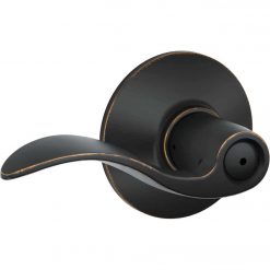 Promo 🥰 Schlage Aged Bronze Accent Privacy Door Lever 😀