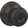 Best deal 👏 Schlage Georgian Aged Bronze Entry Door Knob 💯
