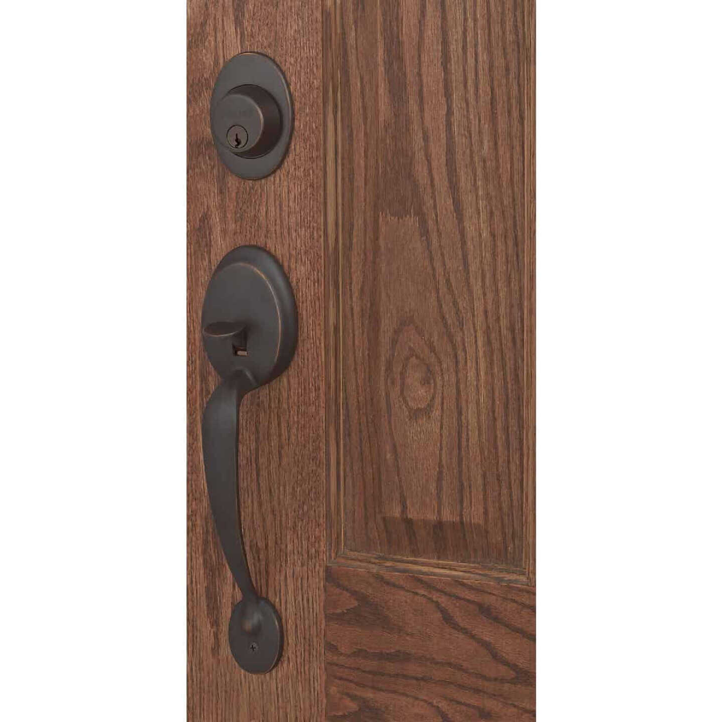 Flash Sale 👏 Schlage Aged Bronze Entry Door Handleset With Georgian Knob 🔥 - Image 6