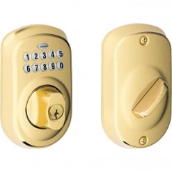 Best reviews of ⌛ Schlage Keypad Bright Brass Electronic Deadbolt ✔️