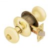 Cheapest 🥰 Schlage Plymouth Bright Brass Bed & Bath Door Knob 🔔