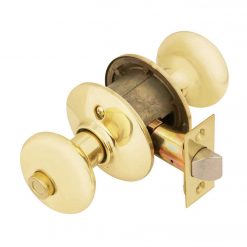 Cheapest 🥰 Schlage Plymouth Bright Brass Bed & Bath Door Knob 🔔