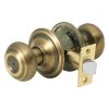 Cheapest 🥰 Schlage Georgian Antique Brass Bed & Bath Door Knob 🥰