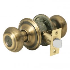 Cheapest 🥰 Schlage Georgian Antique Brass Bed & Bath Door Knob 🥰