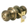 Discount 🎁 Schlage Georgian Antique Brass Entry Door Knob 💯