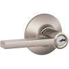 Budget ⭐ Schlage Latitude Lever Satin Nickel Keyed Entry Lock 💯