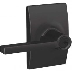Flash Sale 🎉 Schlage Latitude Lever Matte Black Keyed Entry Lock 😀