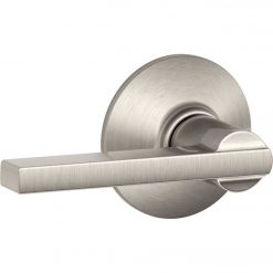 New ✔️ Schlage Latitude Satin Nickel Passage Door Lever 🔔