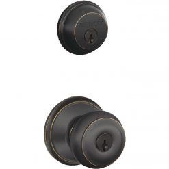 Buy 😍 Schlage Aged Bronze Deadbolt And Door Knob Combo 🔥