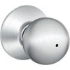 New 👍 Schlage Orbit Satin Chrome Bed & Bath Door Knob 👏