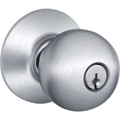 Flash Sale 😀 Schlage Orbit Satin Chrome Entry Door Knob 😉