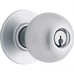 Cheapest 🤩 Schlage Satin Chrome Storeroom Door Knob Lockset 🎁