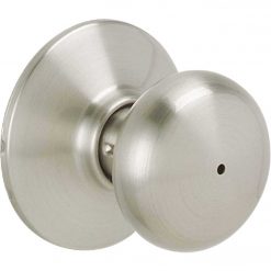 Best Sale ✔️ Schlage Plymouth Satin Nickel Bed & Bath Door Knob ✔️