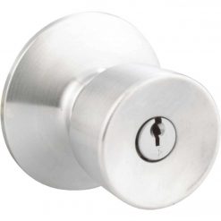 New 🎉 Schlage Bell Satin Chrome Entry Door Knob 🛒