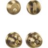 Deals 🔔 Schlage Antique Brass Deadbolt And Door Knob Combo 🤩