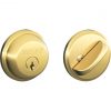 Best Pirce 🔥 Schlage Bright Brass Maximum Security Single Cylinder Deadbolt 🔔