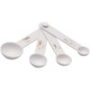 Discount 😀 Norpro White Plastic Measuring Spoons (4-Piece) 🌟